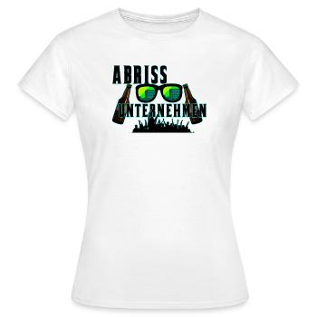 ABRISS UNTERNEHMEN - Frauen T-Shirt - Weiß - Vorne - AI Model Female 172 dark (172cm)