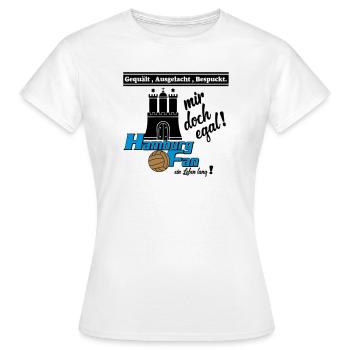 Hamburg , Tradition , Fußball , Fan Leben (25) - Frauen T-Shirt - Weiß - Vorne - AI Model Female 172 dark (172cm)