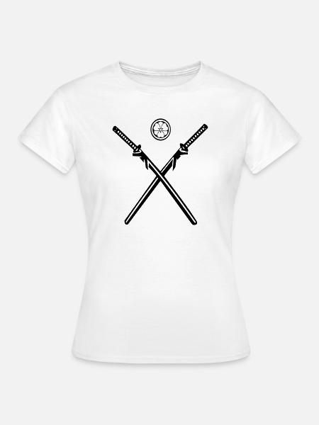 Iaito + Mon - Frauen T-Shirt - Weiß