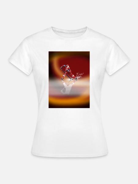 Eishockey - Frauen T-Shirt - Weiß