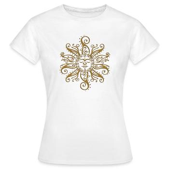Été soleil d'été - T-shirt Femme - blanc - Devant - AI Model Female 172 dark (172cm)