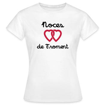 Noces de Froment - T-shirt Femme - blanc - Devant - AI Model Female 172 dark (172cm)