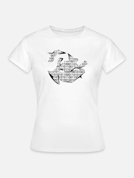 code binaire - T-shirt Femme - blanc