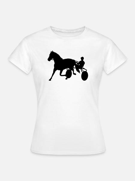 courses attelées - T-shirt Femme - blanc