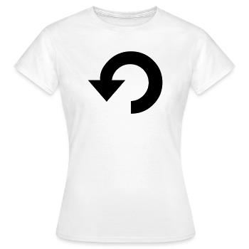Repeat Symbol - Women's T-Shirt - white - Front - AI Model Female 172 dark (172cm)
