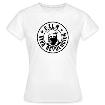EZLN - T-shirt Femme - blanc - Devant - AI Model Female 172 dark (172cm)