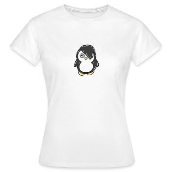 manchot - T-shirt Femme - blanc - Devant - AI Model Female 172 dark (172cm)
