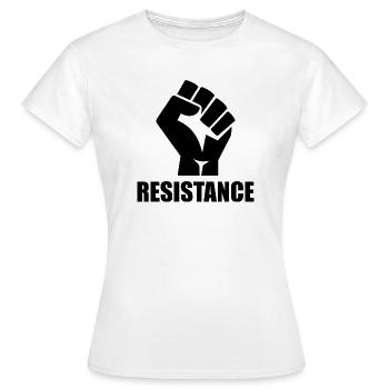 Resistance - Women's T-Shirt - white - Front - AI Model Female 172 dark (172cm)