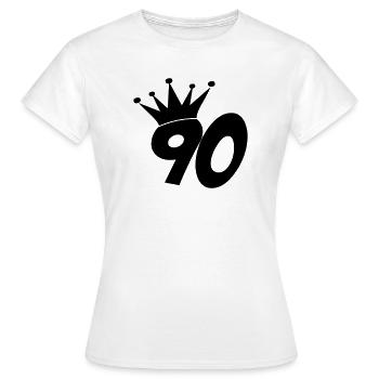 90 - T-shirt Femme - blanc - Devant - AI Model Female 172 dark (172cm)