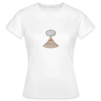 volcano - Women's T-Shirt - white - Front - AI Model Female 172 dark (172cm)