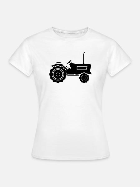 traktor - Frauen T-Shirt - Weiß