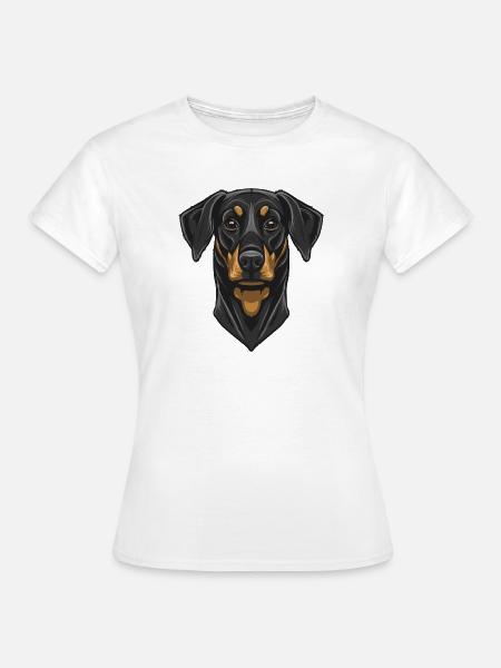 Dobermann - Frauen T-Shirt - Weiß