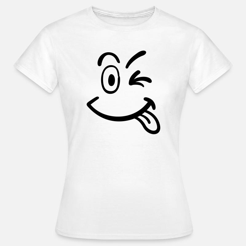smiley - Frauen T-Shirt - Weiß