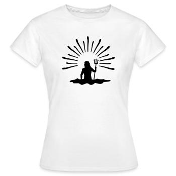 neptun - T-shirt Femme - blanc - Devant - AI Model Female 172 dark (172cm)