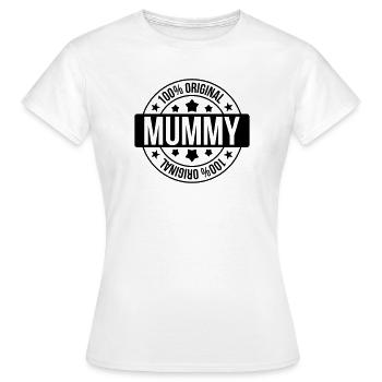 Mummy - Frauen T-Shirt - Weiß - Vorne - AI Model Female 172 dark (172cm)
