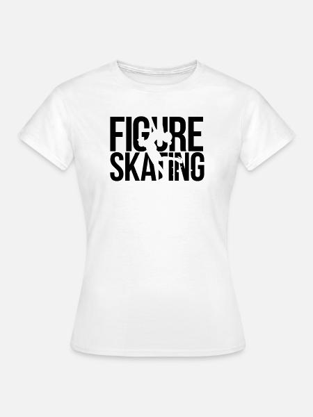 Eiskunstlauf - Frauen T-Shirt - Weiß
