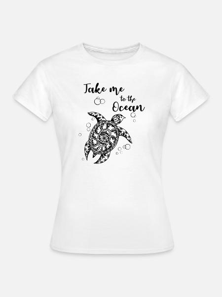 Take me to the Ocean - T-shirt Femme - blanc