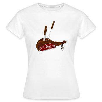la nourriture - T-shirt Femme - blanc - Devant - AI Model Female 172 dark (172cm)