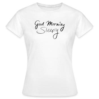 Good Morning Sleepy - Women's T-Shirt - white - Front - AI Model Female 172 dark (172cm)