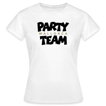 Mallorca Gold Party Team - Frauen T-Shirt - Weiß - Vorne - AI Model Female 172 dark (172cm)
