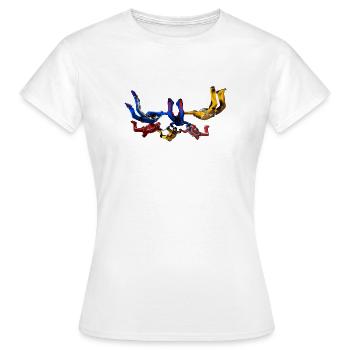 skydivers - T-shirt Femme - blanc - Devant - AI Model Female 172 dark (172cm)