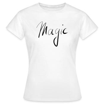 magie - T-shirt Femme - blanc - Devant - AI Model Female 172 dark (172cm)