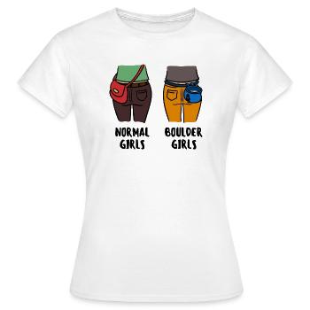 Rocher rocher escalade alpinisme drôle - T-shirt Femme - blanc - Devant - AI Model Female 172 dark (172cm)