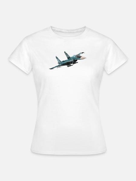 Sukhoi Su-34 - Frauen T-Shirt - Weiß