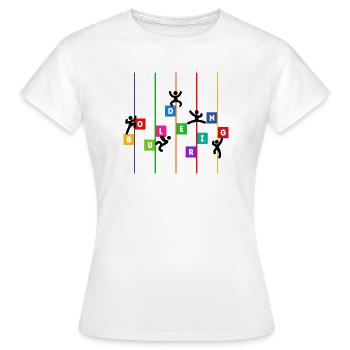Rocher escalade alpinisme rocher sport amusant - T-shirt Femme - blanc - Devant - AI Model Female 172 dark (172cm)