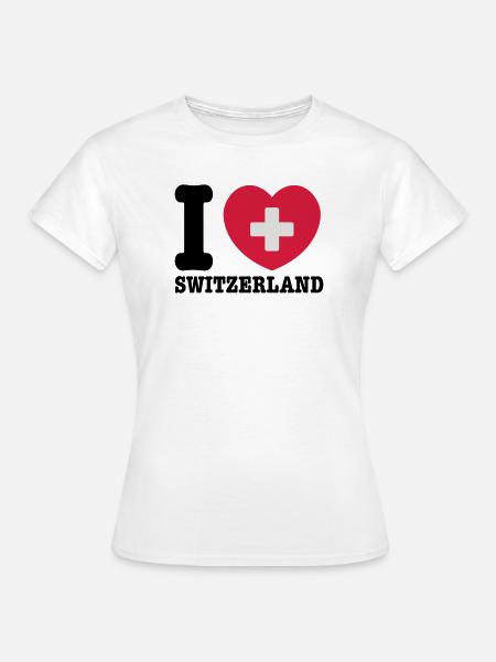 Schweiz - Frauen T-Shirt - Weiß
