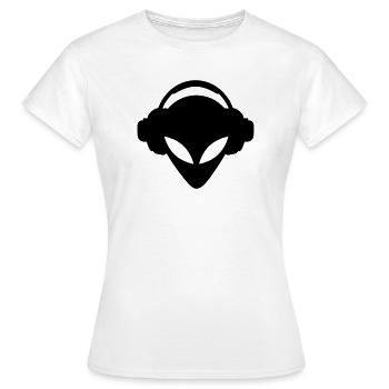 dj - T-shirt Femme - blanc - Devant - AI Model Female 172 dark (172cm)
