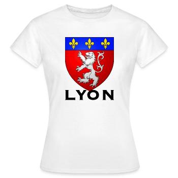 Lyon France - Frauen T-Shirt - Weiß - Vorne - AI Model Female 172 dark (172cm)