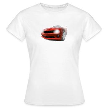 Sportwagen - Frauen T-Shirt - Weiß - Vorne - AI Model Female 172 dark (172cm)