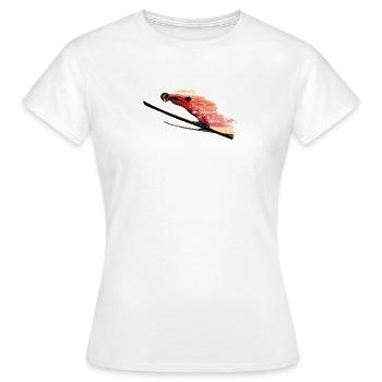 Skispringen - Frauen T-Shirt - Weiß - Vorne - AI Model Female 172 dark (172cm)