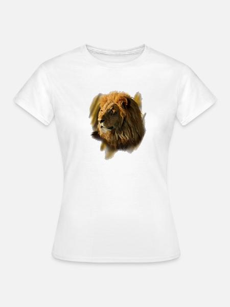 Löwe - Frauen T-Shirt - Weiß