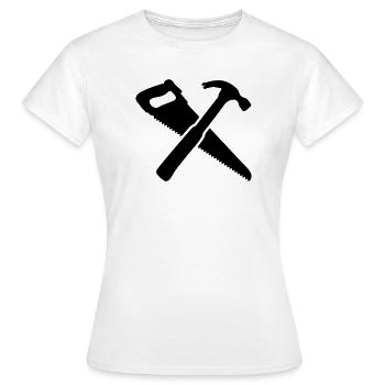 Werkzeug - Frauen T-Shirt - Weiß - Vorne - AI Model Female 172 dark (172cm)
