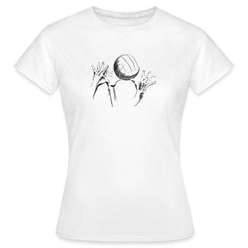volleyball - T-shirt Femme - blanc - Devant - AI Model Female 172 dark (172cm)