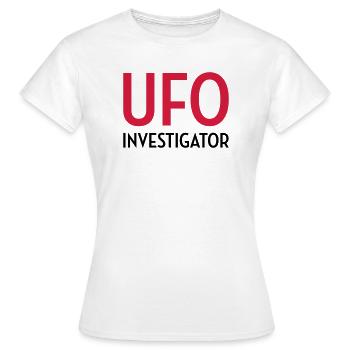 Ufo Alien Raum außerirdisches Aussenseiter - Frauen T-Shirt - Weiß - Vorne - AI Model Female 172 dark (172cm)