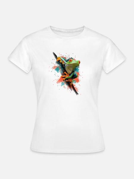 Frosch - Frauen T-Shirt - Weiß