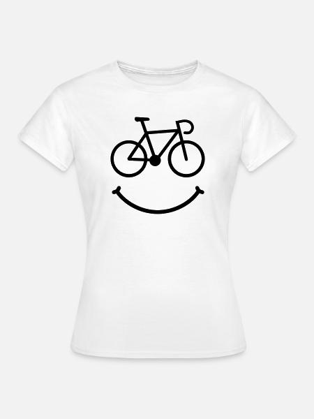 bike smile rennrad - Frauen T-Shirt - Weiß