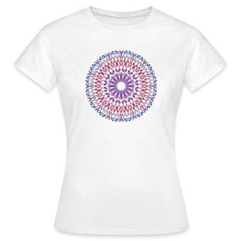 Mandala Mandala - T-shirt Femme - blanc - Devant - AI Model Female 172 dark (172cm)