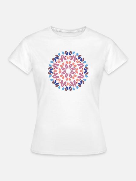 Mandala - Frauen T-Shirt - Weiß