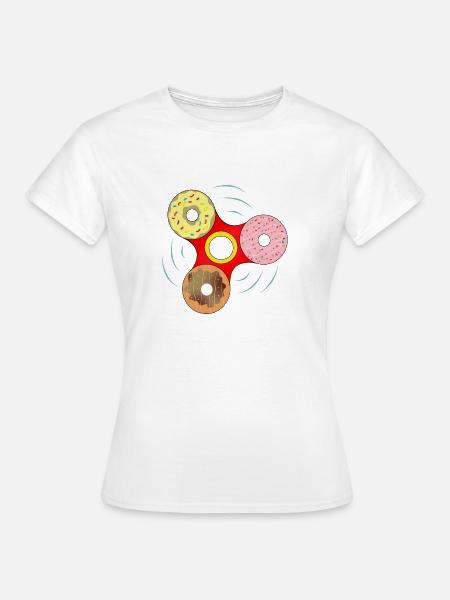 Donut Fidget Spinner Sweet Mashup - Frauen T-Shirt - Weiß