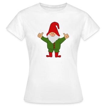 Wichtel Zwerge - Frauen T-Shirt - Weiß - Vorne - AI Model Female 172 dark (172cm)