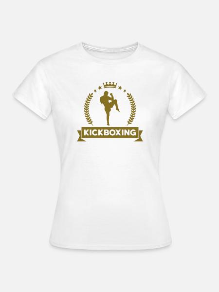 Kickboxen / Kickboxing / Kickboxer / Kick Boxing - Frauen T-Shirt - Weiß