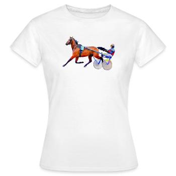 trotteur - T-shirt Femme - blanc - Devant - AI Model Female 172 dark (172cm)