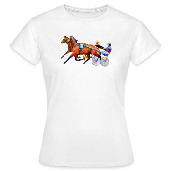 trotteur - T-shirt Femme - blanc - Devant - AI Model Female 172 dark (172cm)