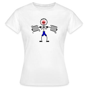 Gewichtheber Bodybuilding Krafttraining 2 - Frauen T-Shirt - Weiß - Vorne - AI Model Female 172 dark (172cm)