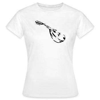 mandoline musiker - Frauen T-Shirt - Weiß - Vorne - AI Model Female 172 dark (172cm)
