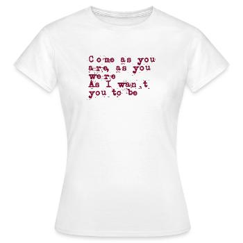 venez comme vous êtes - T-shirt Femme - blanc - Devant - AI Model Female 172 dark (172cm)